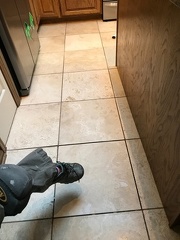 Tile replaced by fridge